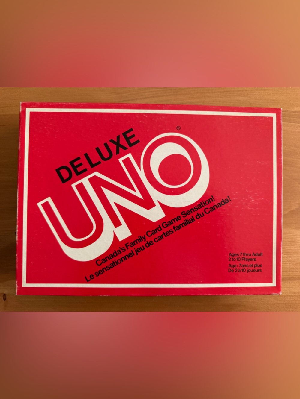 Vintage 1979 Deluxe UNO Card Game - Red Box